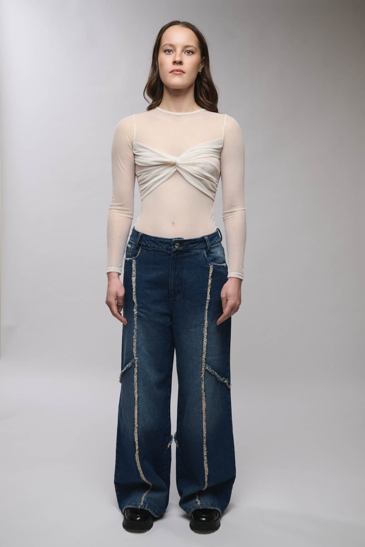 Bodysuit drapeado- Blanco - Image 4