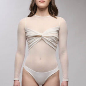 Bodysuit drapeado- Blanco