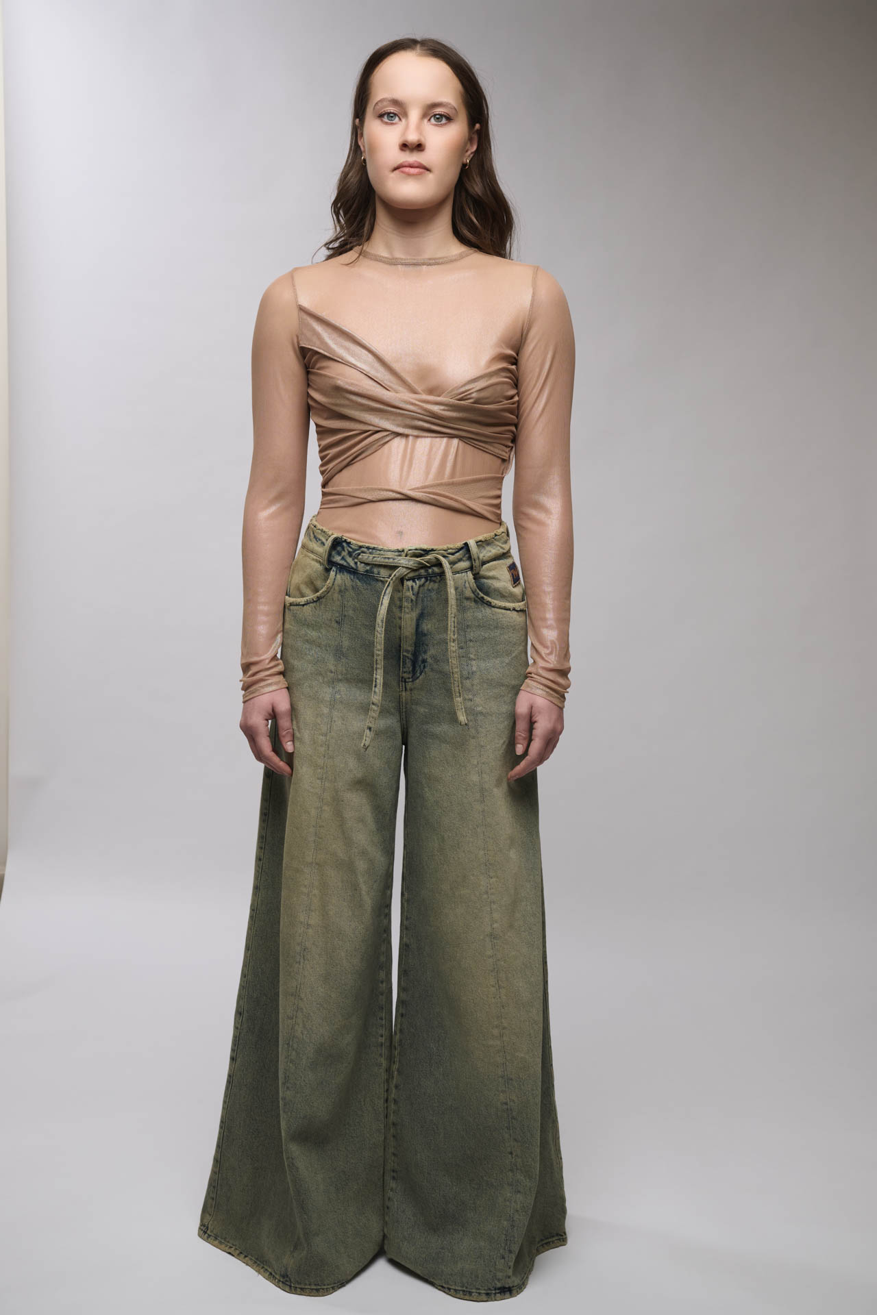 Bodysuit drapeado- Dorado - Image 3