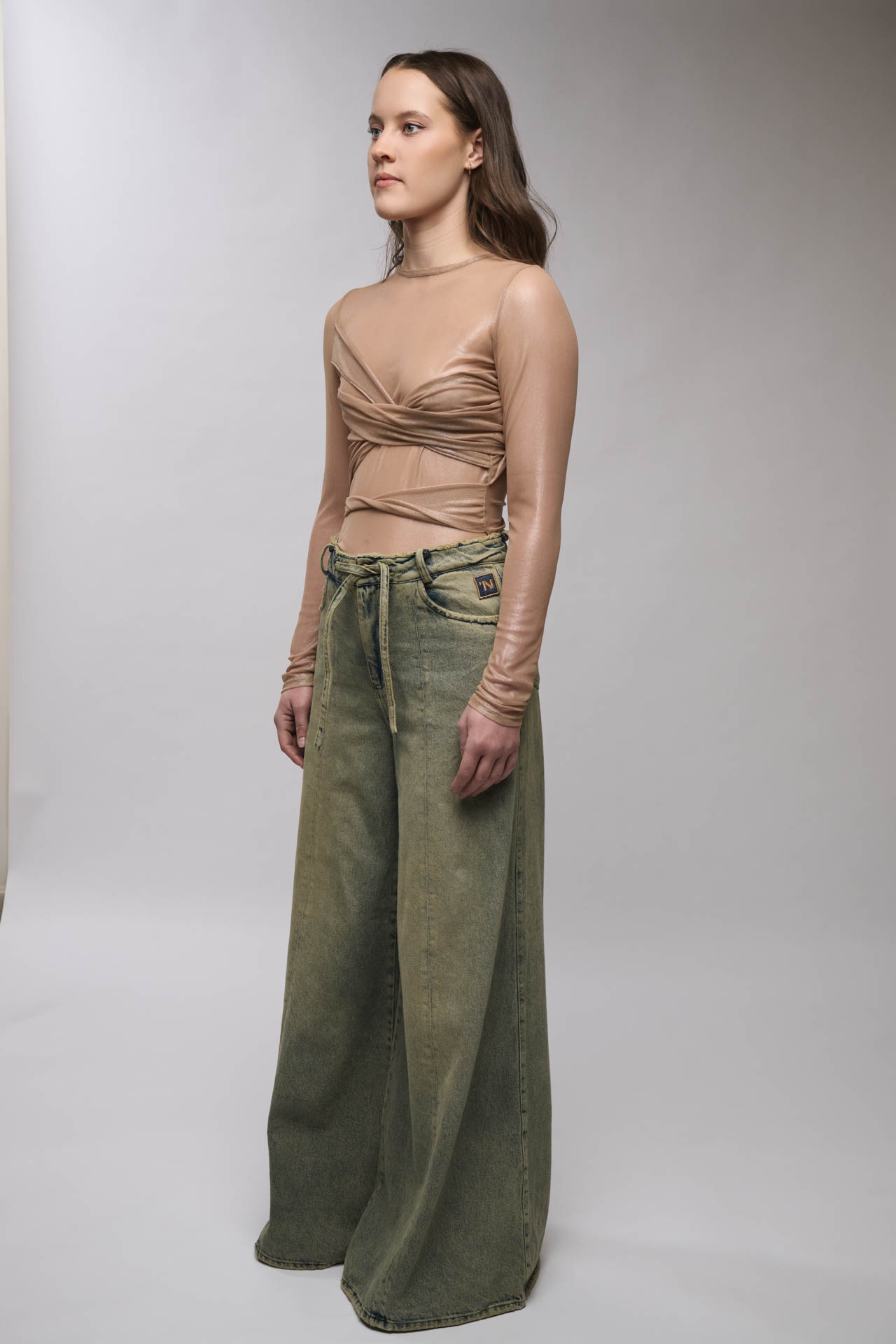 Bodysuit drapeado- Dorado - Image 4