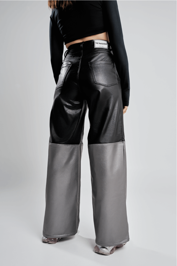 Metallic Black-Silver- Baggy Pants - Image 2