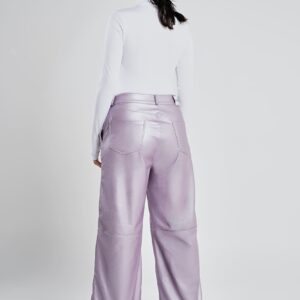 Metallic lilac Baggy Pants