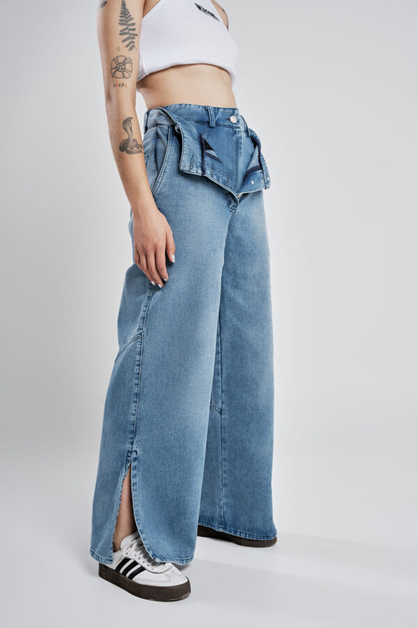 Double waist band jeans. - Image 4