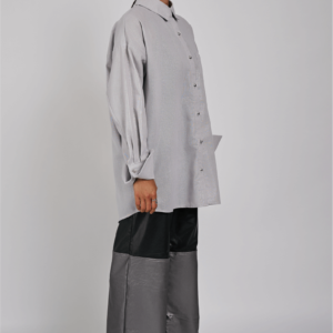 Linen oversized shirt – Grey