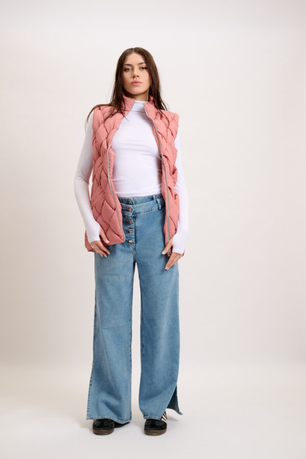 Interlocked vest - Rose pink. - Image 3