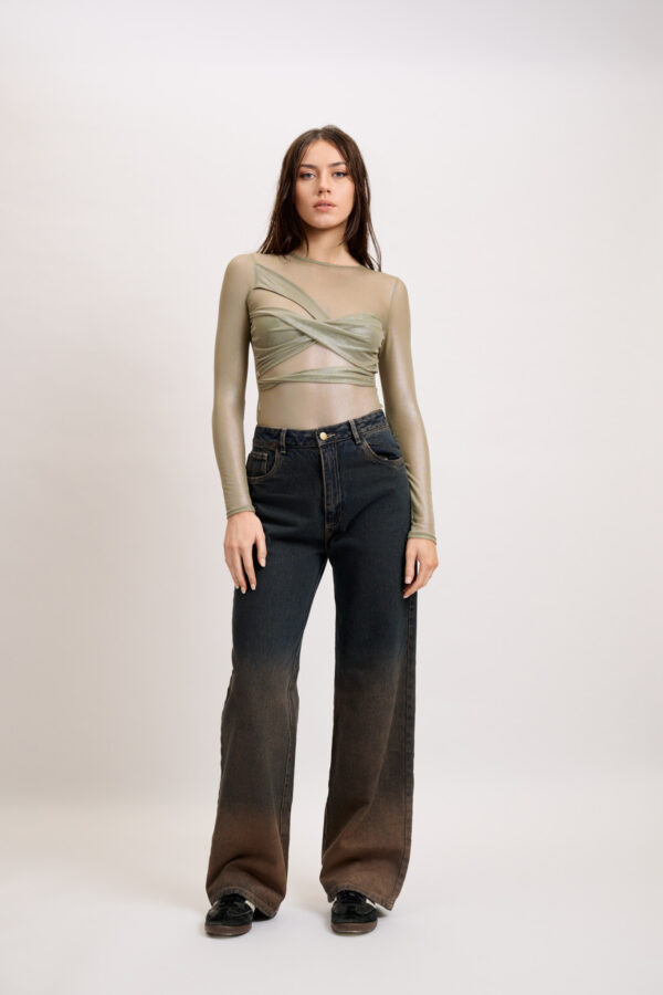 Faded Denim Pants - Image 3